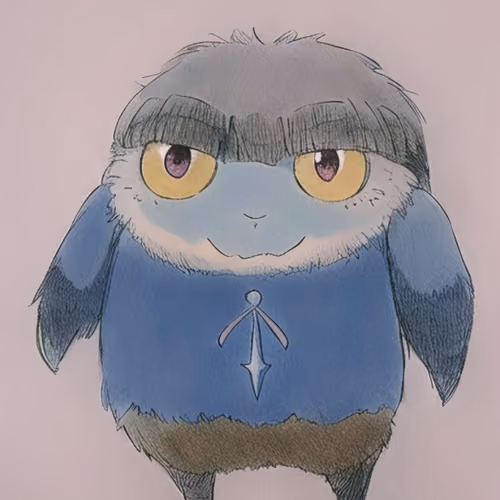 Animals in blue