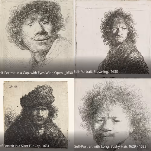 Animated Rembrandt's portraits