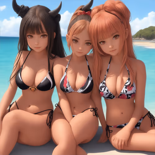 Anime Bikini Beach