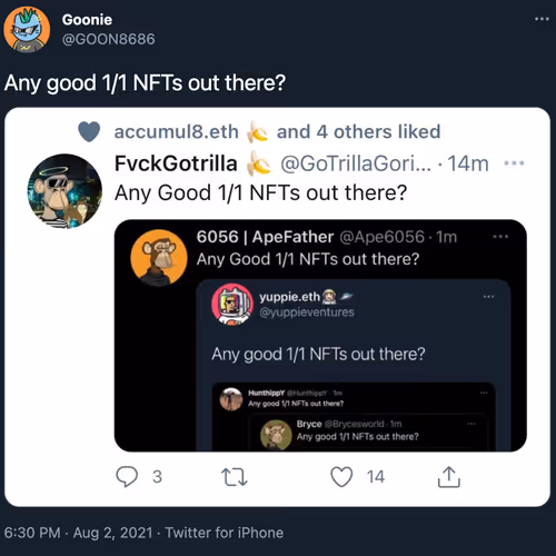 Any good 1/1 NFTs out there? - old