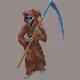 Skeleton Pixal Art