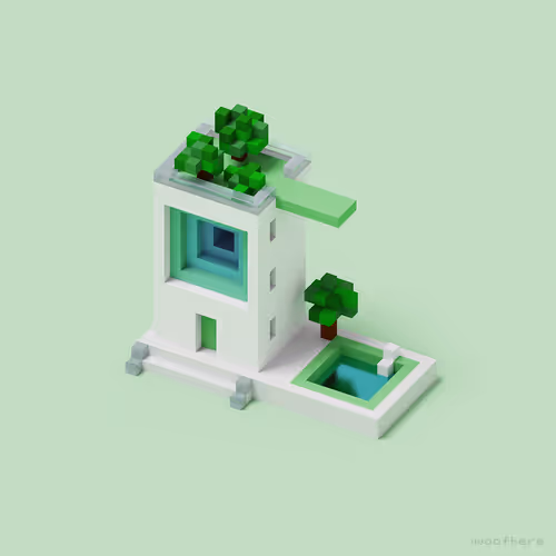 Architexture 3D voxel art - old