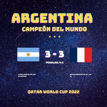 Argentina Qatar 2022 - Campeon del Mundo