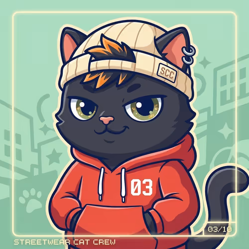 Hoodie Cat Crew