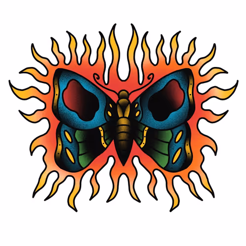 Butterfly on Fire