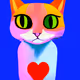 Artsy Kitty By Savaverse