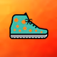 artwork of digital Retro clothes and shoes - old