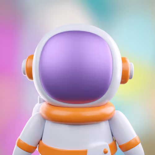 Astronaut on the moon - old