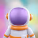Astronaut on the moon - old