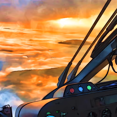 Helicopter Aviation Art