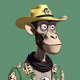 Baboon cowboy