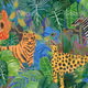 Background pattern of tropical, exotic plants