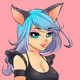 2d cat girl