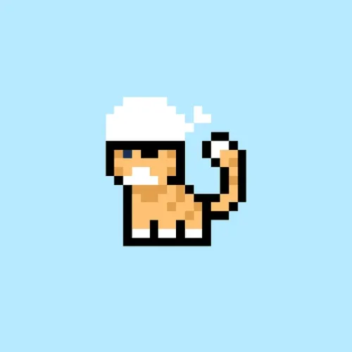 based pixel cat