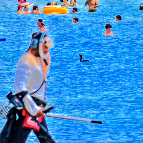 Beachgoers
