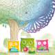 Bean Bag Owl Family - old