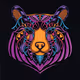 bear pattern face