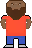 Beard Man pixelated