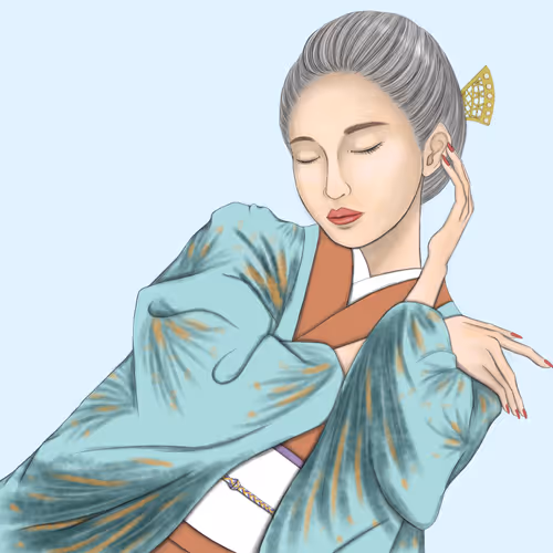 Beautiful kimono girls - old