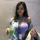 beautiful lady in summer