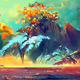 BEAUTY TROPICAL LANDSCAPE /AVILEONARTS\