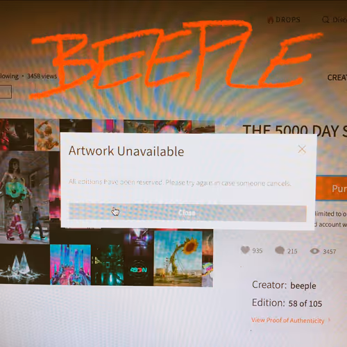 Beeple unavailable