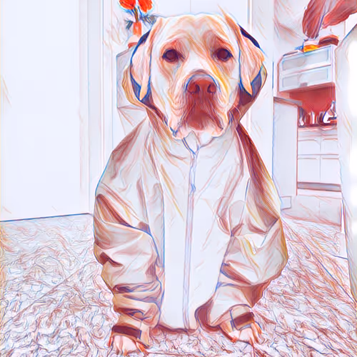 Being a dog on rainy days