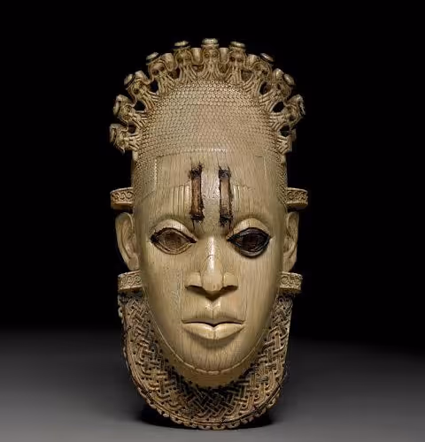 BENIN IVORY MASK AFRICAN HISTORY