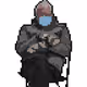 Bernie Sander is a legend Pixel Art