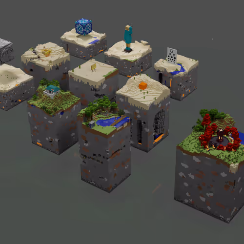 Between Particles and Waves - Minecraft Exhibition - World 5 Surry / Surrywastaken