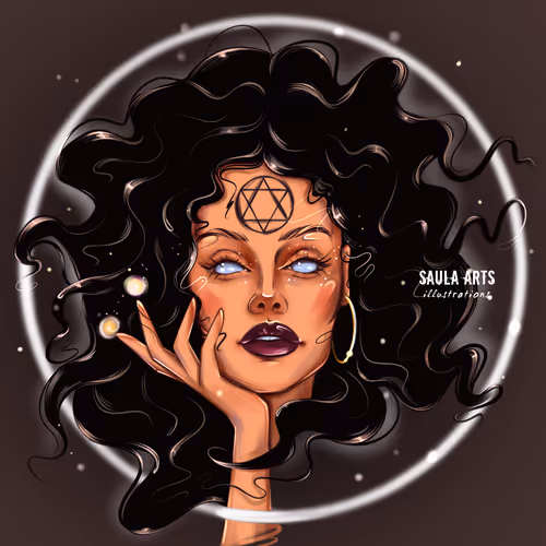 Bewitched face - old