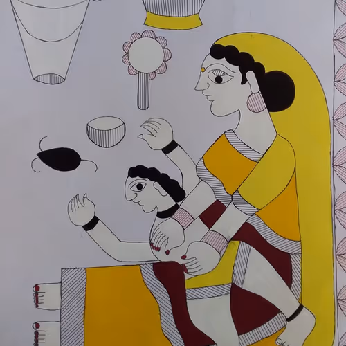 Bihar India Mithila Painting