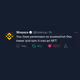 Binance NFT Tweet