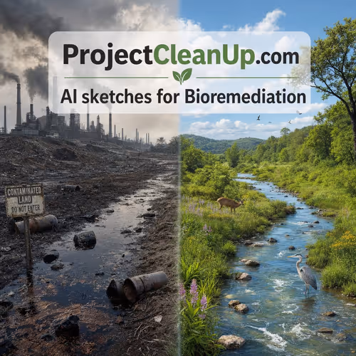 Bioremediation AI Sketches for ProjectCleanUp.com
