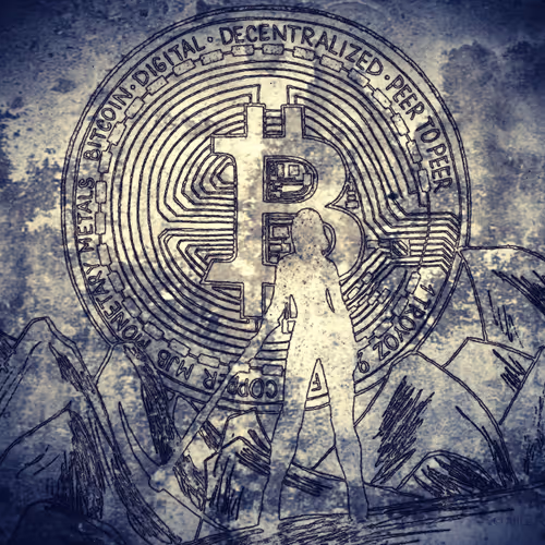 Bitcoin Art Moon - old