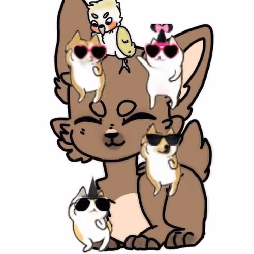 BITCOIN DOG WITH HIS LITTLE FRIENDS ALTCOINS - old