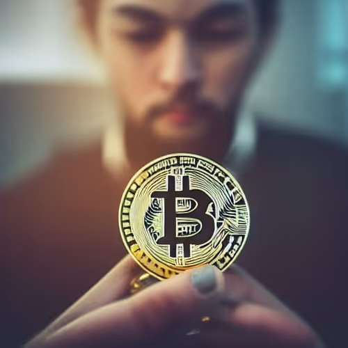 Bitcoin in the hand