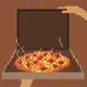 Bitcoin Pizza History - Papa John x 500 btc  x Satoshi 1 of 1 - old