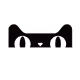 black cat head