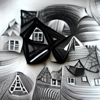 Black inside white - old