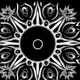 Black sun, Flowers - Polygon