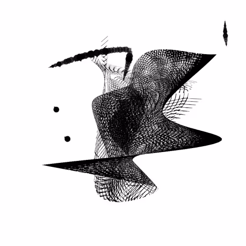 Black White Abstract Art