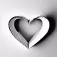 Black & white hearts