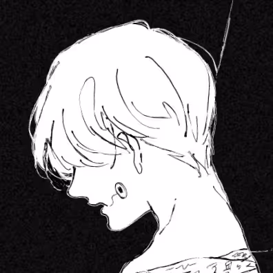 Black and White Line art - old