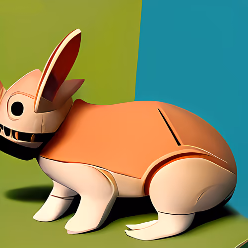 Robot bunny rabbits - Robits by Nimski art