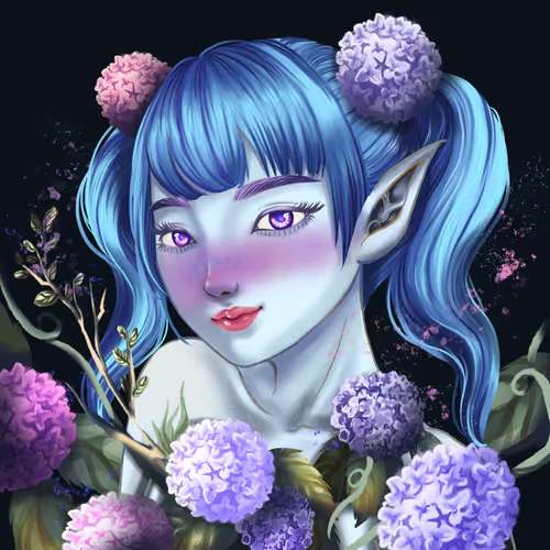 Blooming flowers collection