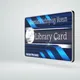 Blue Library Card