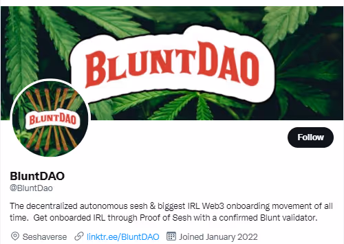 BluntDAO Twitter