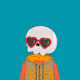 Bored Brainless Skull - old