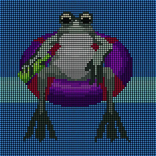 Bored Kikker (Dot-Art)